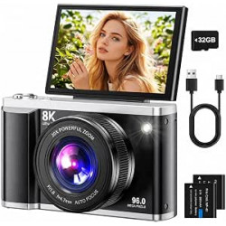 Fotocamera Digitale 8K 96MP...